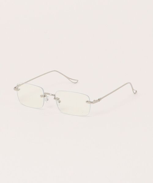 VIBGYOR 伊達メガネ メガネ 眼鏡 リムレスメタルフレーム 伊達メガネ