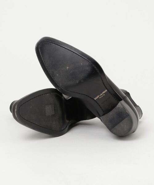 「SAINT LAURENT PARIS」 ショートブーツ 39 ブラック レディース_画像3