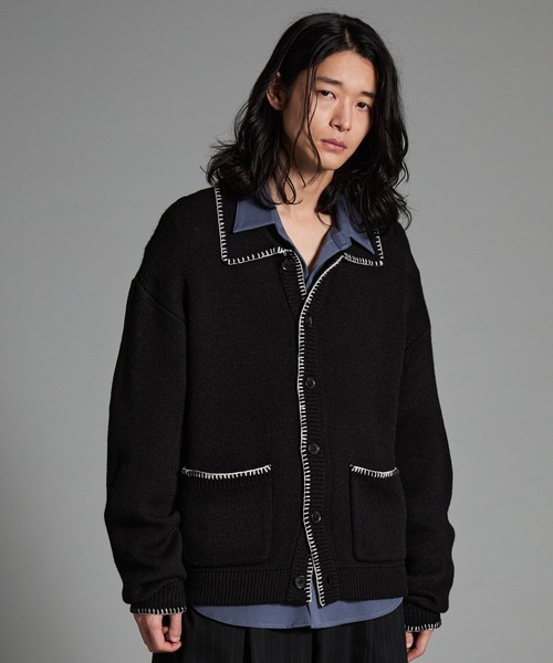 WINDANDSEA ブラック カーディガン M VELNUS カーディガン メンズ レディース : ZOZOTOWN Yahoo!店 - 通販