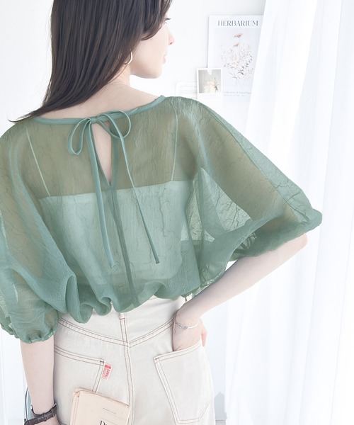 「classicalelf」 7分袖ブラウス X-LARGE ベージュ レディース_画像3