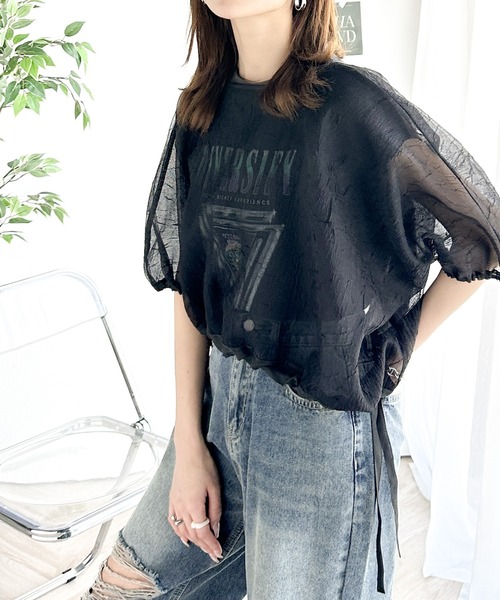 「classicalelf」 7分袖ブラウス X-LARGE ベージュ レディース_画像4