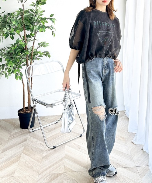 「classicalelf」 7分袖ブラウス X-LARGE ベージュ レディース_画像5