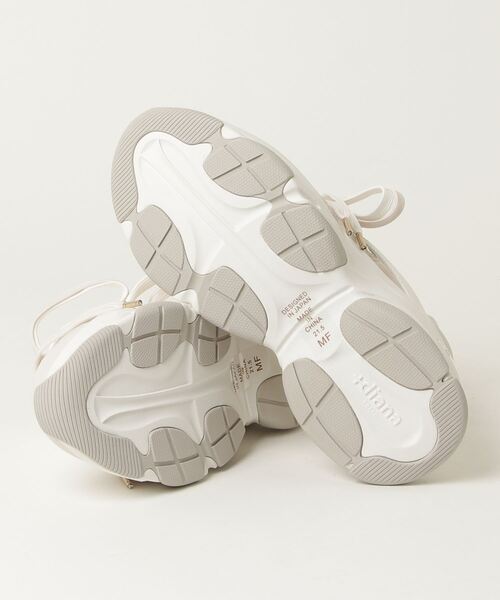「+diana」 ローカットスニーカー 23.5cm アイボリー レディース_画像3