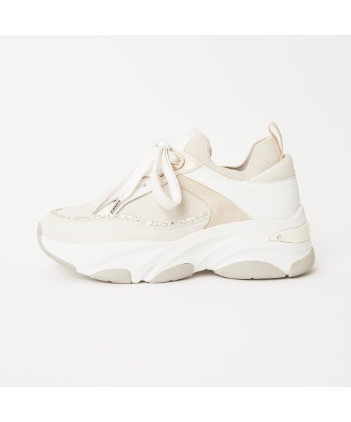 「+diana」 ローカットスニーカー 23.5cm アイボリー レディース_画像9