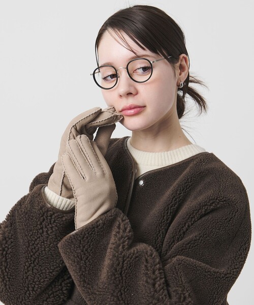 BEAUTY＆YOUTH UNITED ARROWS 手袋 スエード ファーライク グローブ