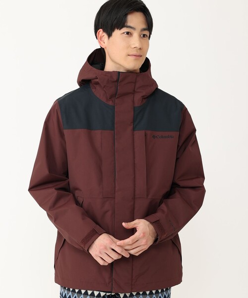 Columbia（コロンビア） ナイロンブルゾン L レッド メンズ : ZOZOTOWN