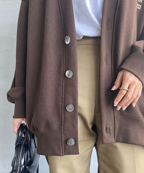 アメリカーナ　カーディガン AMERICANA（アメリカーナ） カーディガン ONE SIZE グリーン