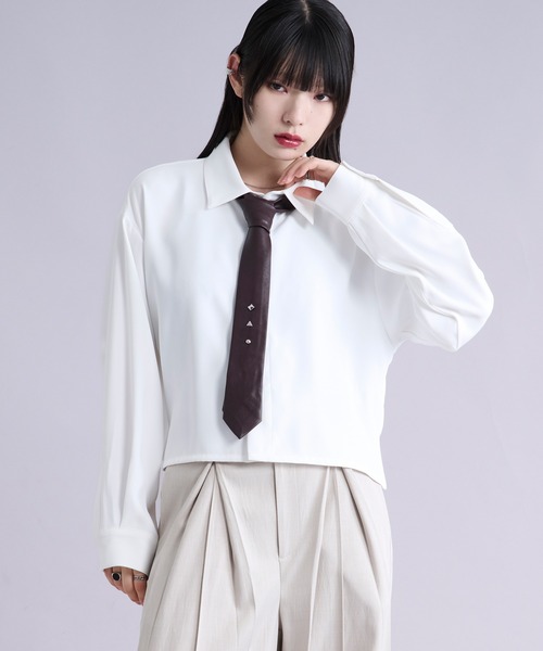 Ellno Loset（エルノロゼット） シャツ 「選べる着丈」ノーブルトロミ