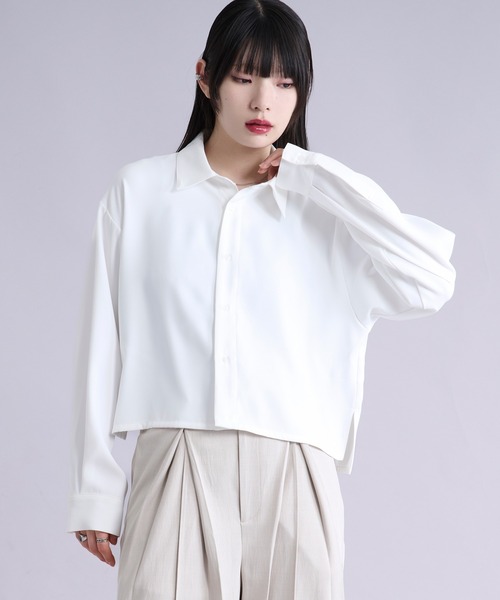 Ellno Loset（エルノロゼット） シャツ 「選べる着丈」ノーブルトロミ