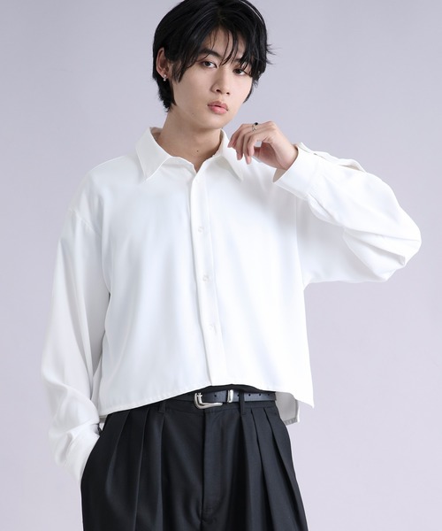 ノーブル　今期　シャツ Ellno Loset（エルノロゼット） シャツ 「選べる着丈」ノーブルトロミ