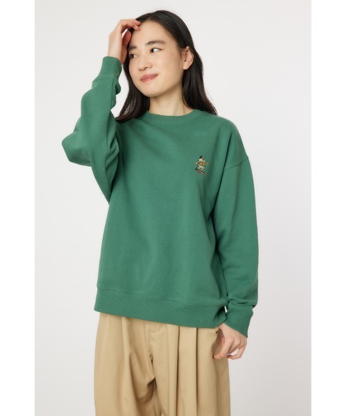 「RODEO CROWNS WIDE BOWL」 スウェットカットソー LARGE グレー×ホワイト レディース_画像9