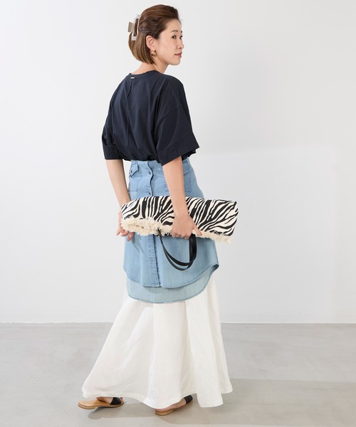 「MICA&DEAL」 ロングスカート FREE オフホワイト レディース_画像9