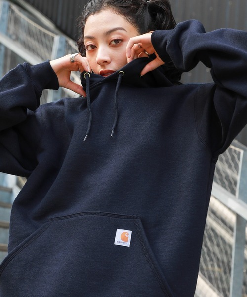 【新品タグ付】Carhartt カーハート パーカー プルオーバー ネイビー M Carhartt（カーハート） プルオーバーパーカー M ネイビー メンズ