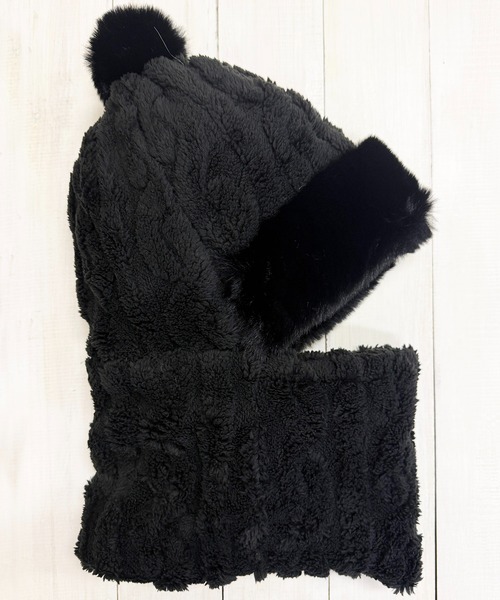 SHIZUTA（シズタ） ニット帽 ニットキャップ SZT:フェイクファー ふわ