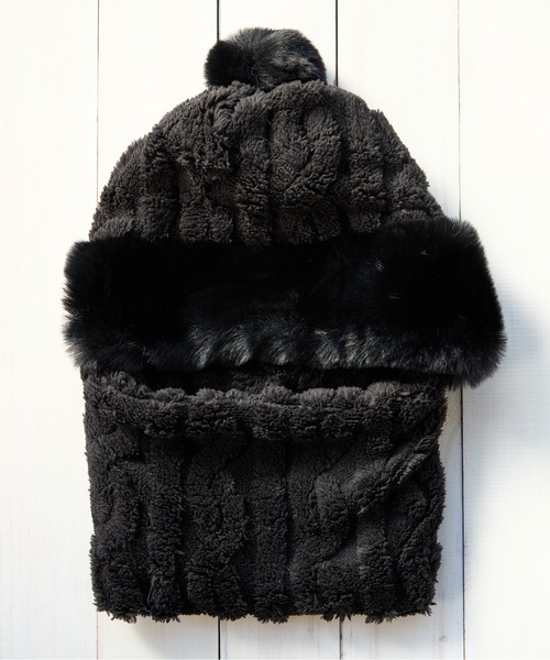 SHIZUTA（シズタ） ニット帽 ニットキャップ SZT:フェイクファー ふわ