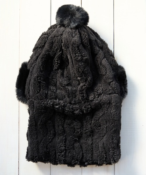 SHIZUTA（シズタ） ニット帽 ニットキャップ SZT:フェイクファー ふわ