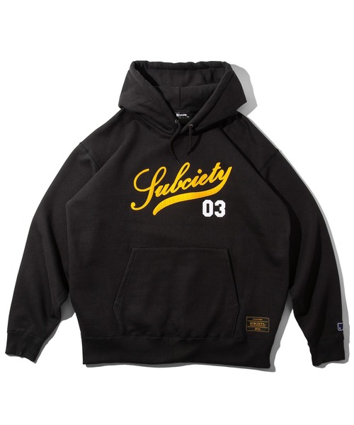 「Subciety」 プルオーバーパーカー X-LARGE ネイビー メンズ_画像2