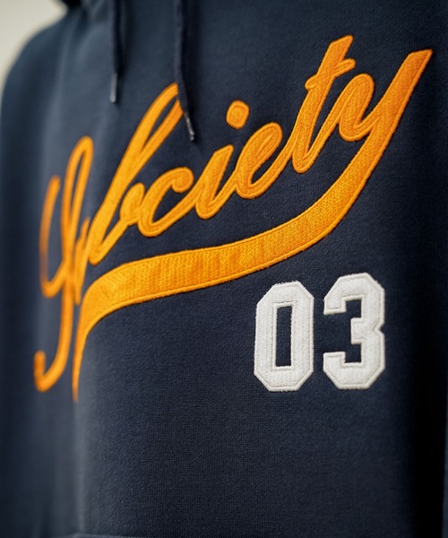 「Subciety」 プルオーバーパーカー X-LARGE ネイビー メンズ_画像9