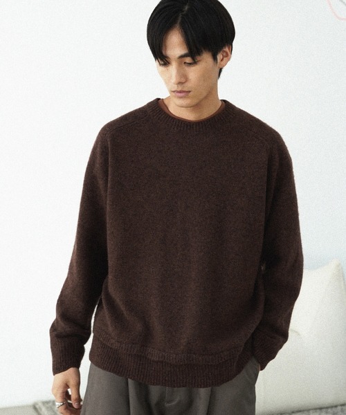 WYM LIDNM 「WYM LIDNM」 長袖ニット M グレー メンズ : ZOZOTOWN