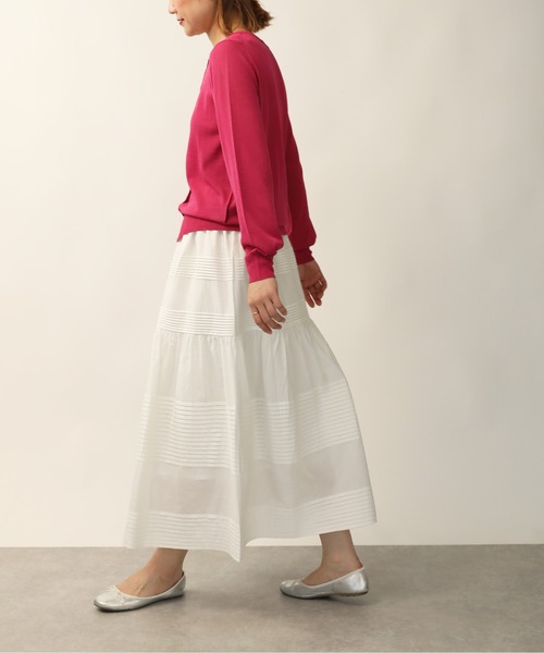 「PICCIN」 ニットカーディガン M ブルー レディース_画像4