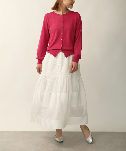 「PICCIN」 ニットカーディガン M ブルー レディース_画像7