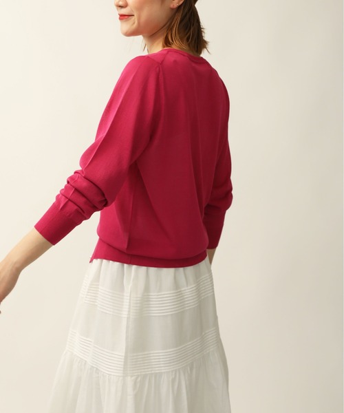 「PICCIN」 ニットカーディガン M ブルー レディース_画像9