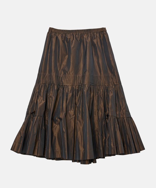 LE CIEL BLEU（ルシェルブルー） スカート 「再入荷」タフタギャザード