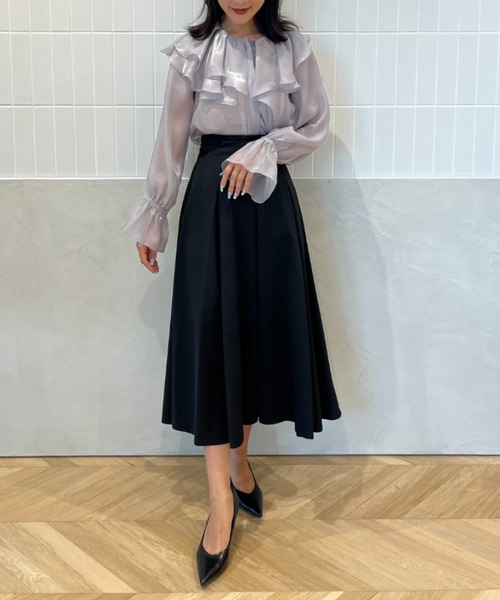 「EIMY ISTOIRE」 長袖ブラウス FREE グレー レディース_画像2