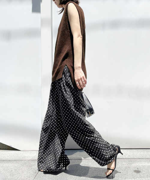 「VERMEIL par iena」 イージーパンツ 38 ブラック レディース_画像4