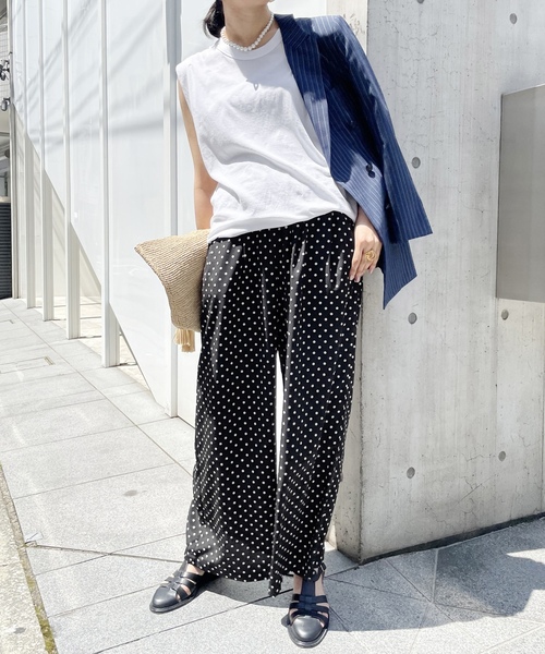 「VERMEIL par iena」 イージーパンツ 38 ブラック レディース_画像5