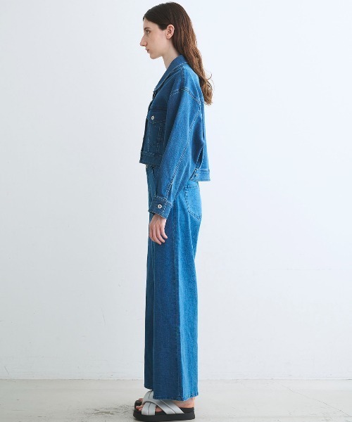 three dots（スリー ドッツ） デニムジャケット gジャン デニム