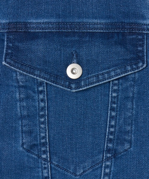 three dots（スリー ドッツ） デニムジャケット gジャン デニム