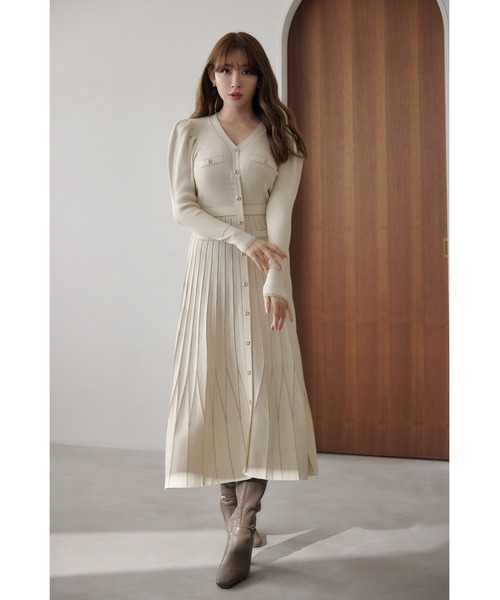 Her lip to エクリュ ニットワンピース S Her lip to エクリュ ニットワンピース S