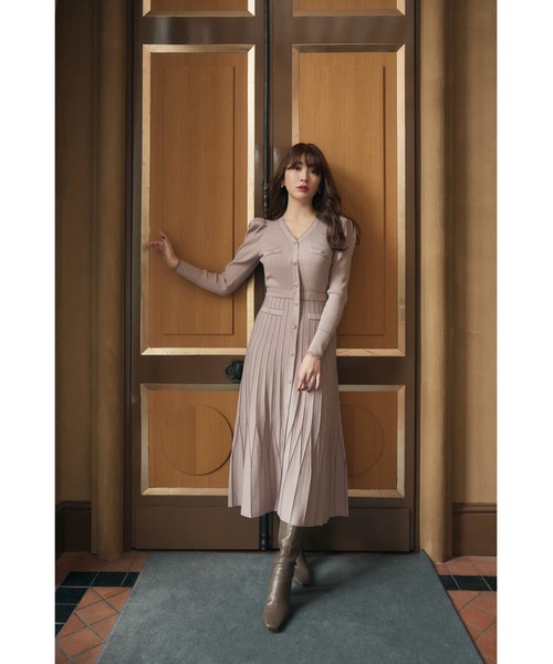 Her lip to ニットワンピース S ベージュ レディース : ZOZOTOWN Yahoo