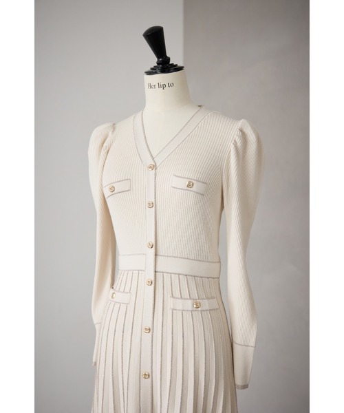 Her lip to ニットワンピース S ベージュ レディース : ZOZOTOWN Yahoo