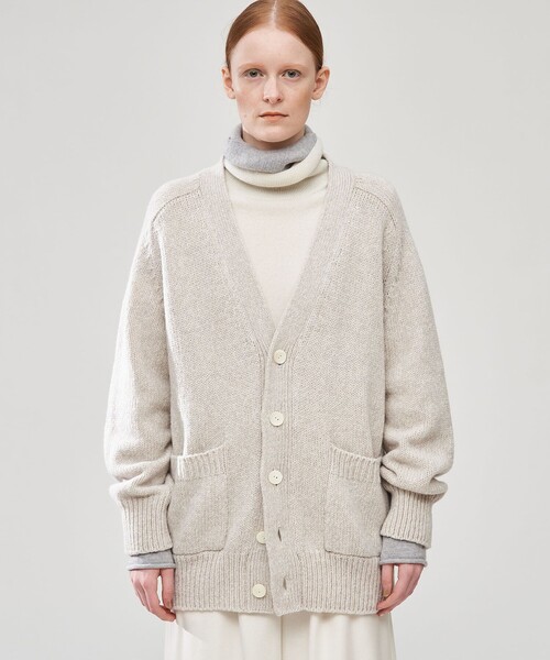 「GALERIE VIE」 ニットカーディガン FREE グレー レディース_画像7