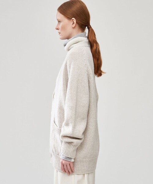 「GALERIE VIE」 ニットカーディガン FREE グレー レディース_画像8