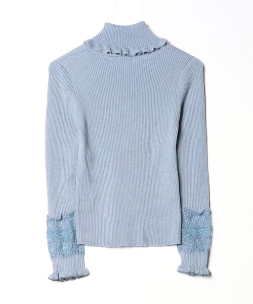 「DEICY」 タートルネックニット FREE ブルー レディース_画像2