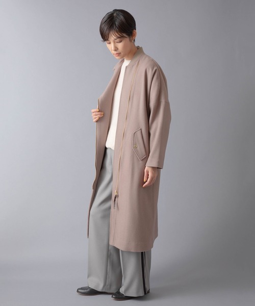 「miniyu」 「La SRIC」コート MEDIUM ライトグレー レディース_画像7