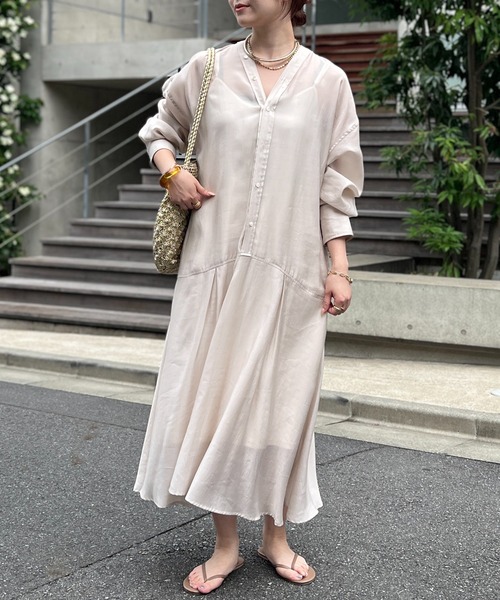 「un dix cors」 長袖ワンピース FREE ブラック レディース_画像3