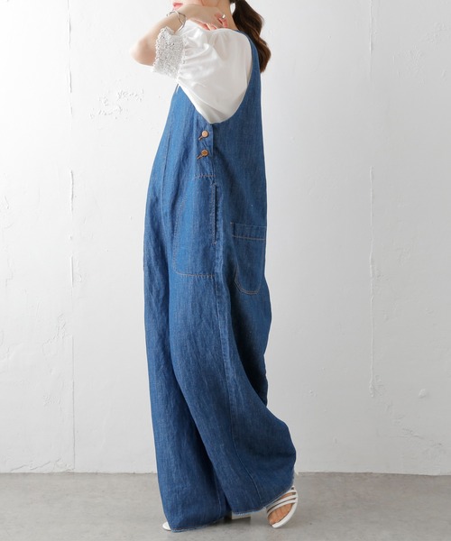 「PUAL CE CIN」 オールインワン FREE ブルー レディース_画像3