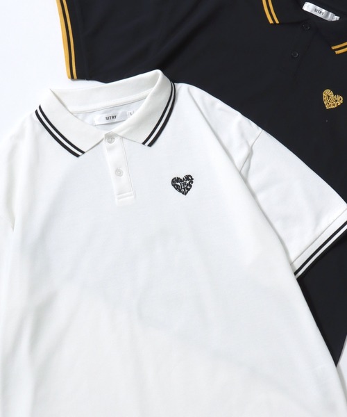 SITRY（シトリー） ポロシャツ ポロ SITRY Heart Embroidery Polo