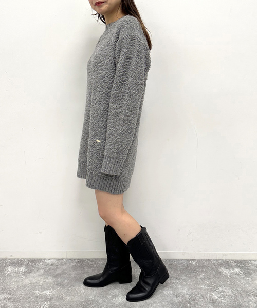 「U by SPICK&SPAN」 ニットワンピース - グレー レディース_画像5