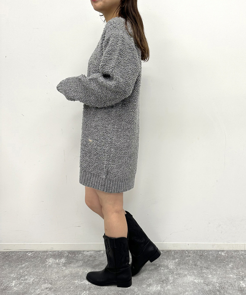 「U by SPICK&SPAN」 ニットワンピース - グレー レディース_画像6