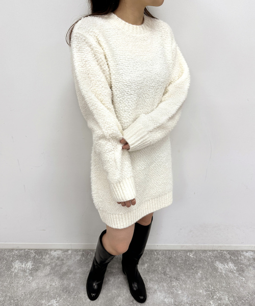 「U by SPICK&SPAN」 ニットワンピース - グレー レディース_画像8