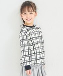 tシャツ 「しなやかストレッチ」ガールズ 総柄...の詳細画像1