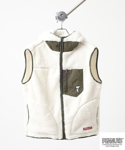 PEANUTS マウンテンパーカー ウインドブレーカー スヌーピー柄3WAY