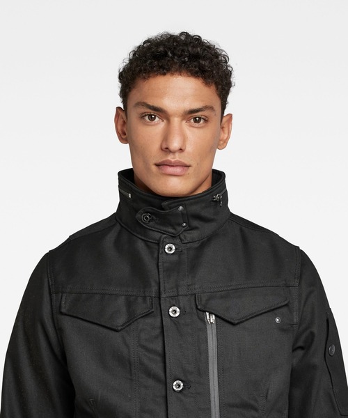 G-STAR RAW 「G-STAR」 デニムジャケット X-SMALL ブラック メンズ 
