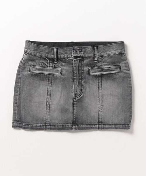 「X-girl」 デニムスカート M ブラック レディース_画像2