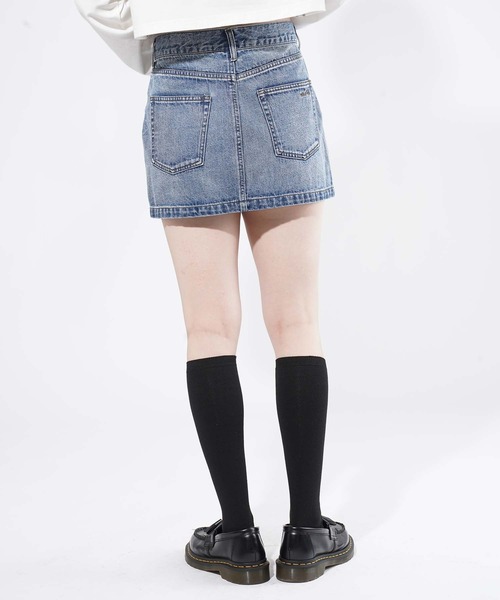 「X-girl」 デニムスカート M ブラック レディース_画像7